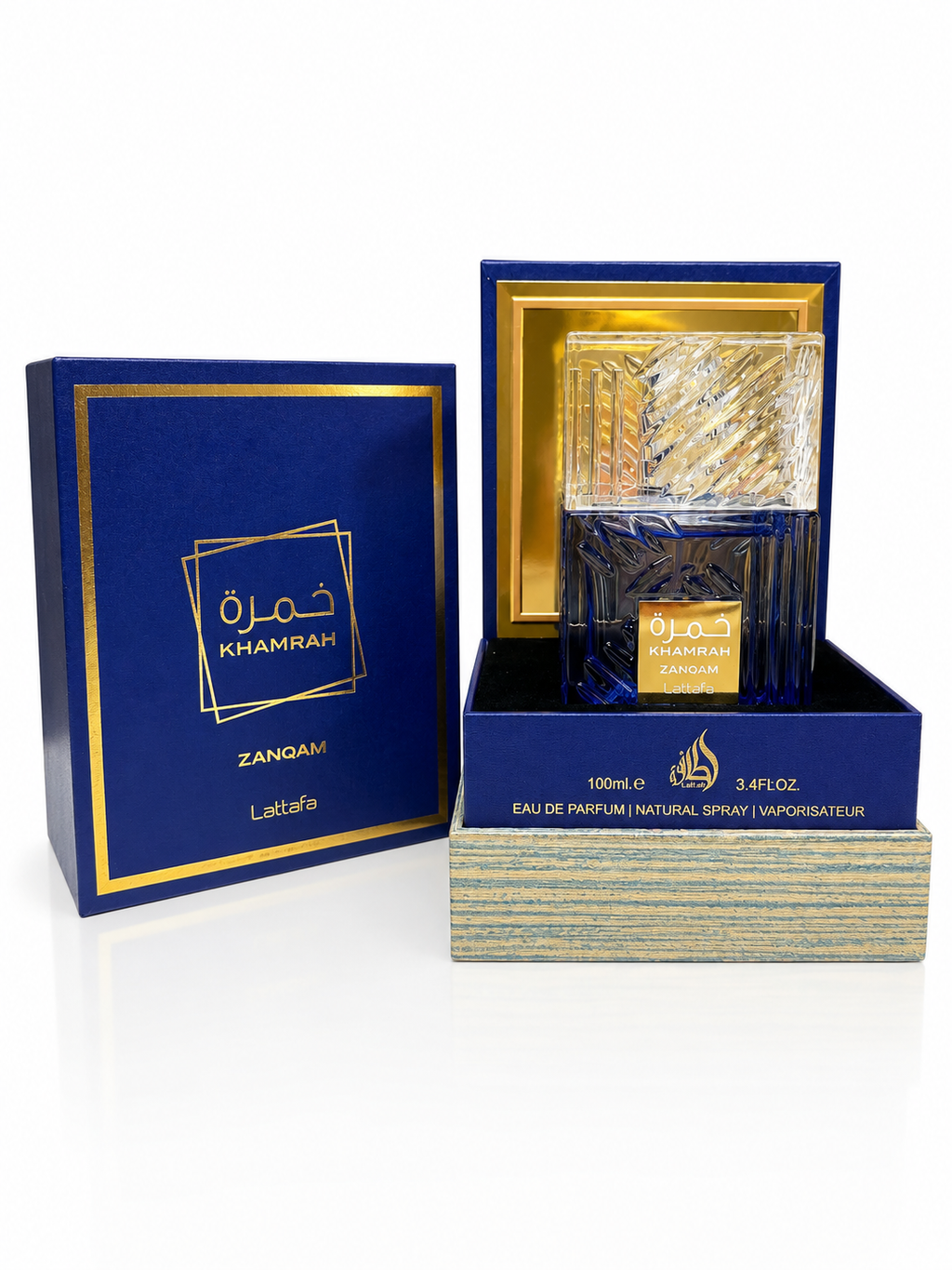 Lattafa Khamrah Zanqam Eau de Parfum 100 ml - Profumo Unisex con Note Agrumate, Speziate e Legnose