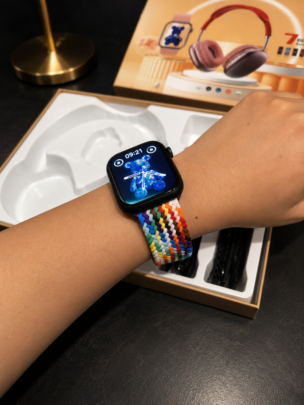 Set Premium Smartwatch + Cuffie Wireless Bluetooth con Cinturini Intercambiabili