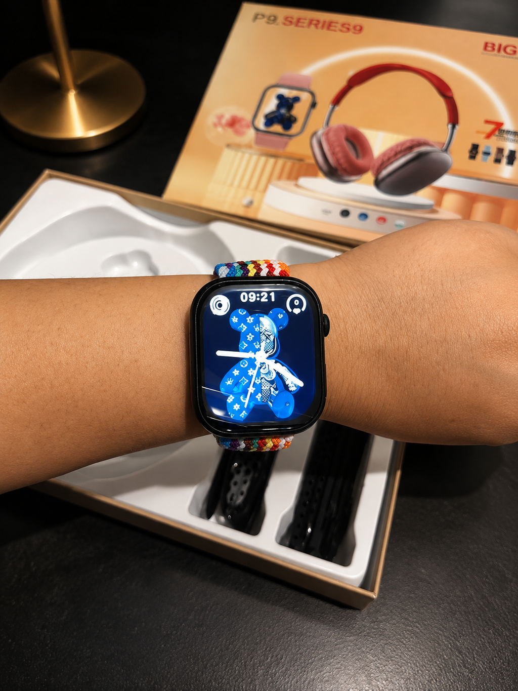 Set Premium Smartwatch + Cuffie Wireless Bluetooth con Cinturini Intercambiabili