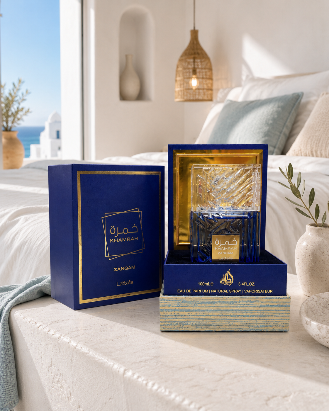 Lattafa Khamrah Zanqam Eau de Parfum 100 ml - Profumo Unisex con Note Agrumate, Speziate e Legnose