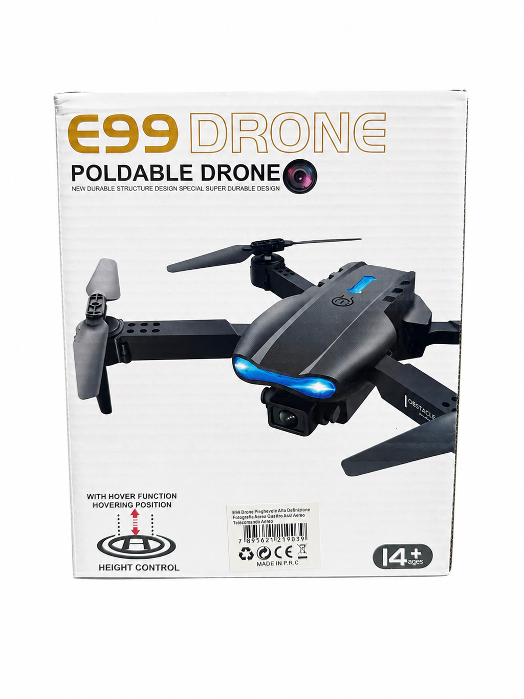 Drone E99 Pieghevole con Hover Mode e Controllo Altezza