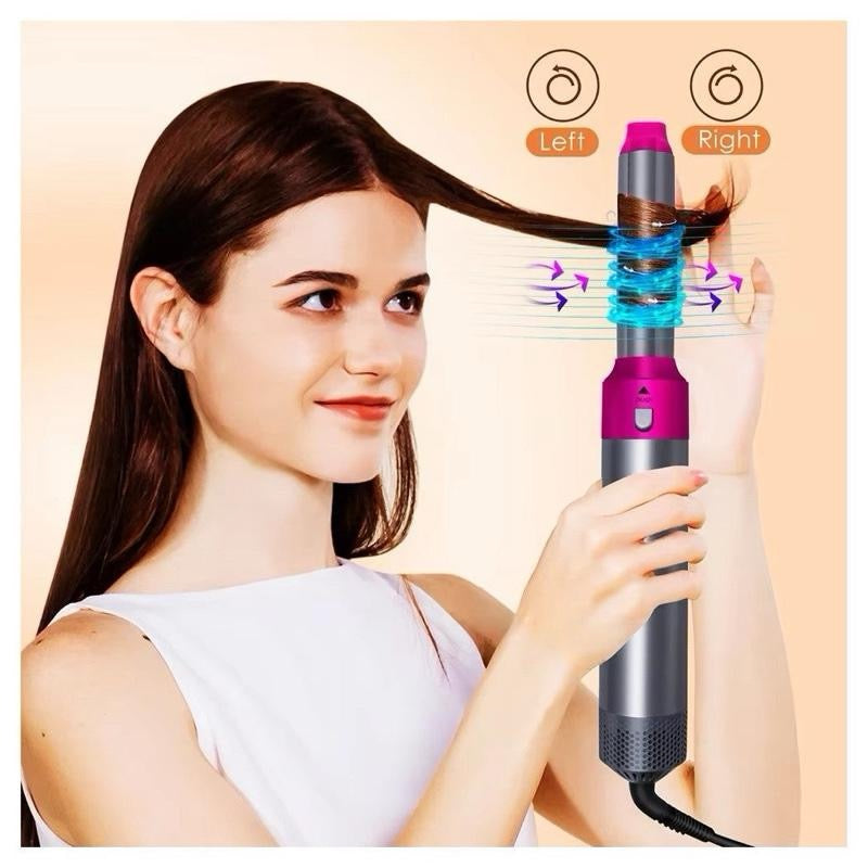 Spazzola Asciugacapelli 5 in 1 Professionale – Styler Automatico con Aria Calda/Fredda