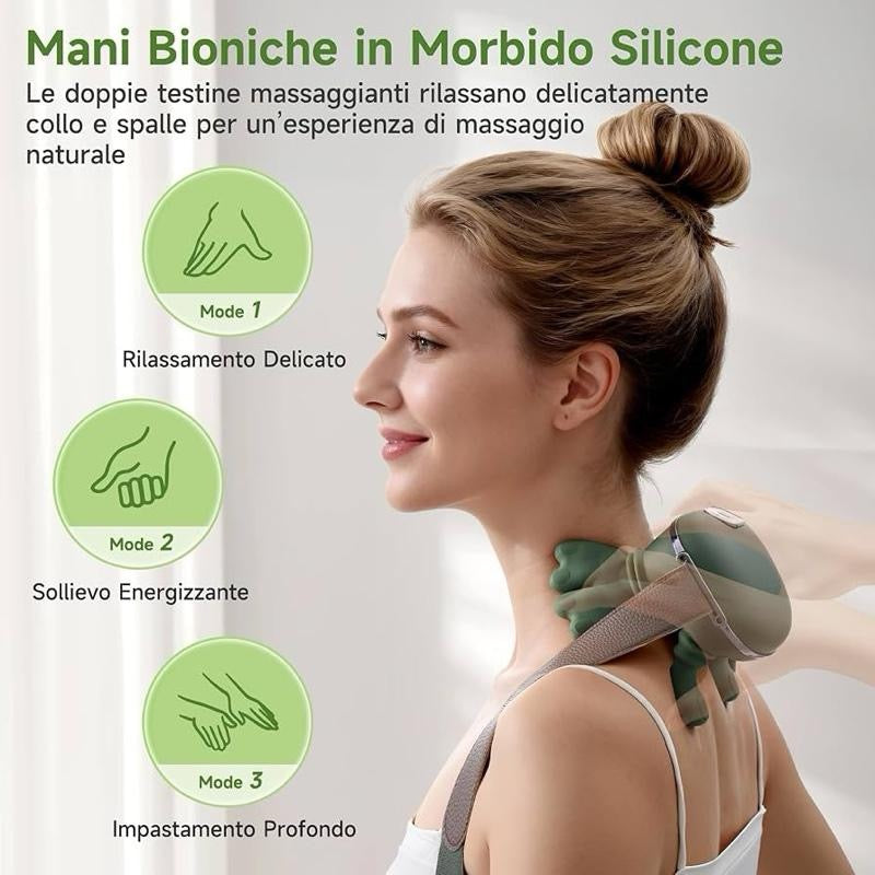 NeckRelax Pro – Massaggiatore Collo Intelligente con Design Innovativo e Funzionalità Avanzate per un Benessere Ottimale