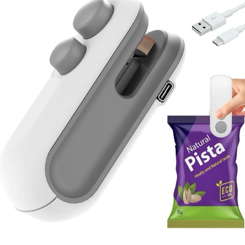 Sigillatore Portatile per Sacchetti Mini Sealer Ricaricabile per Cucina con Funzionalità Pratiche e Design Compact