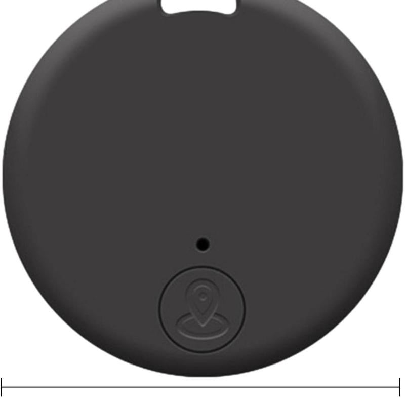 Localizzatore GPS Anti Smarrimento Mini Tracker Portachiavi Compatibile Smartphone Nero