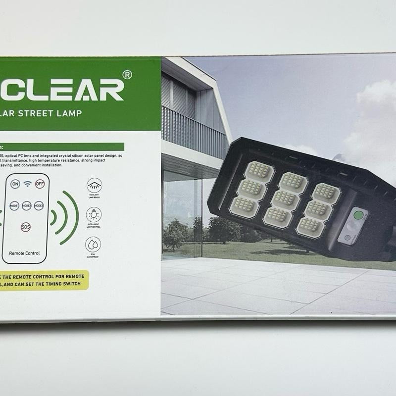 PowerSolar Lampada Solare LED Alta Luminosità con Sensore di Movimento e Telecomando per Giardino Garage e Ingresso di Casa Senza Cavi