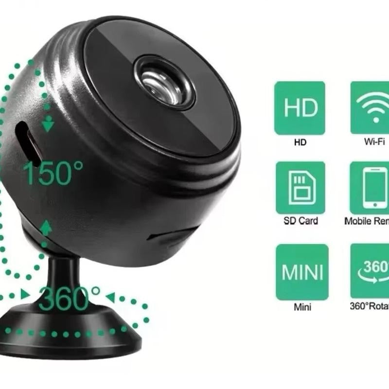 Mini IP Camera A9 HD 1080P con WiFi e Ricarica Magnetica Videocamera Portatile per Sicurezza Domestica Telecamera Wi-Fi