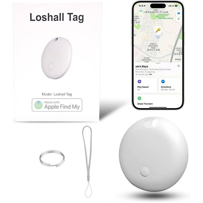 Loshall Tag Smart Finder GPS Compatibile con Apple e Android per Trovare oggetti facilmente
