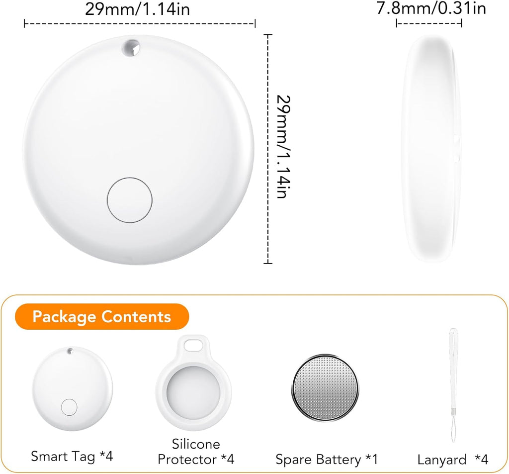 Loshall Tag Smart Finder GPS Compatibile con Apple e Android per Trovare oggetti facilmente