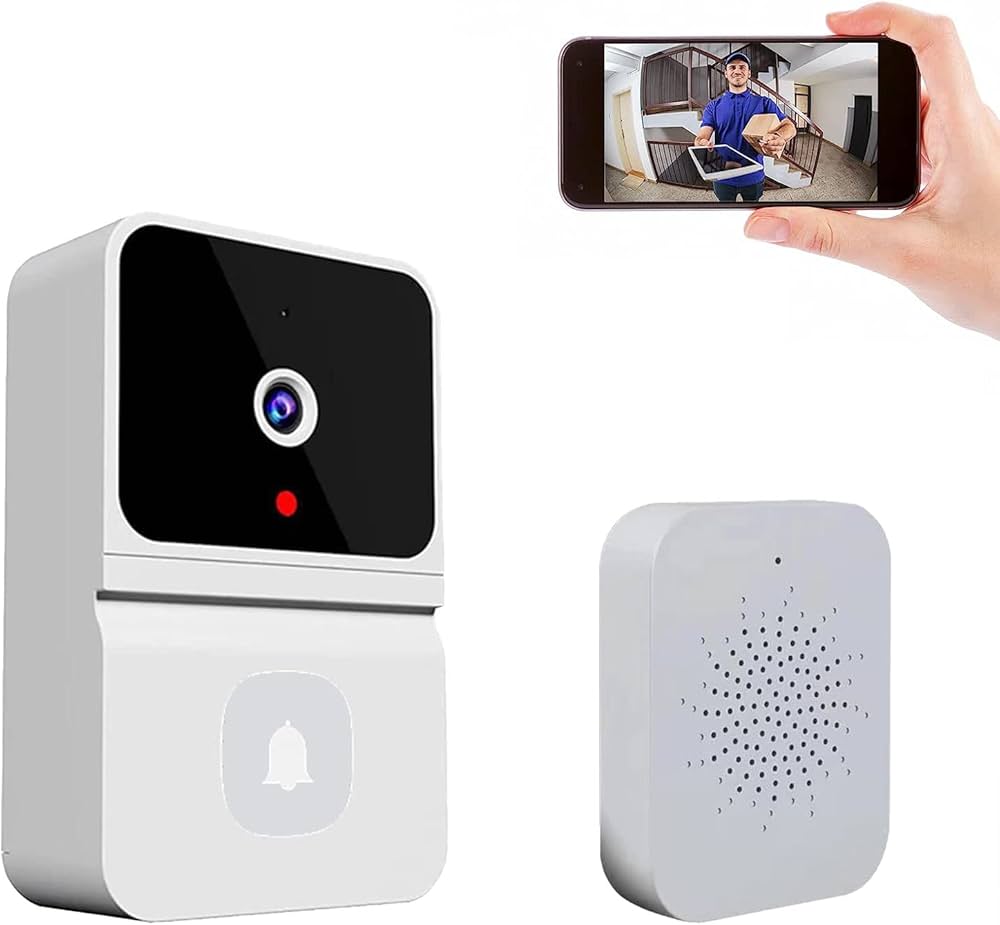 Campanello Smart WiFi con Telecamera e Audio per Sicurezza Domestica e Monitoraggio Remoto