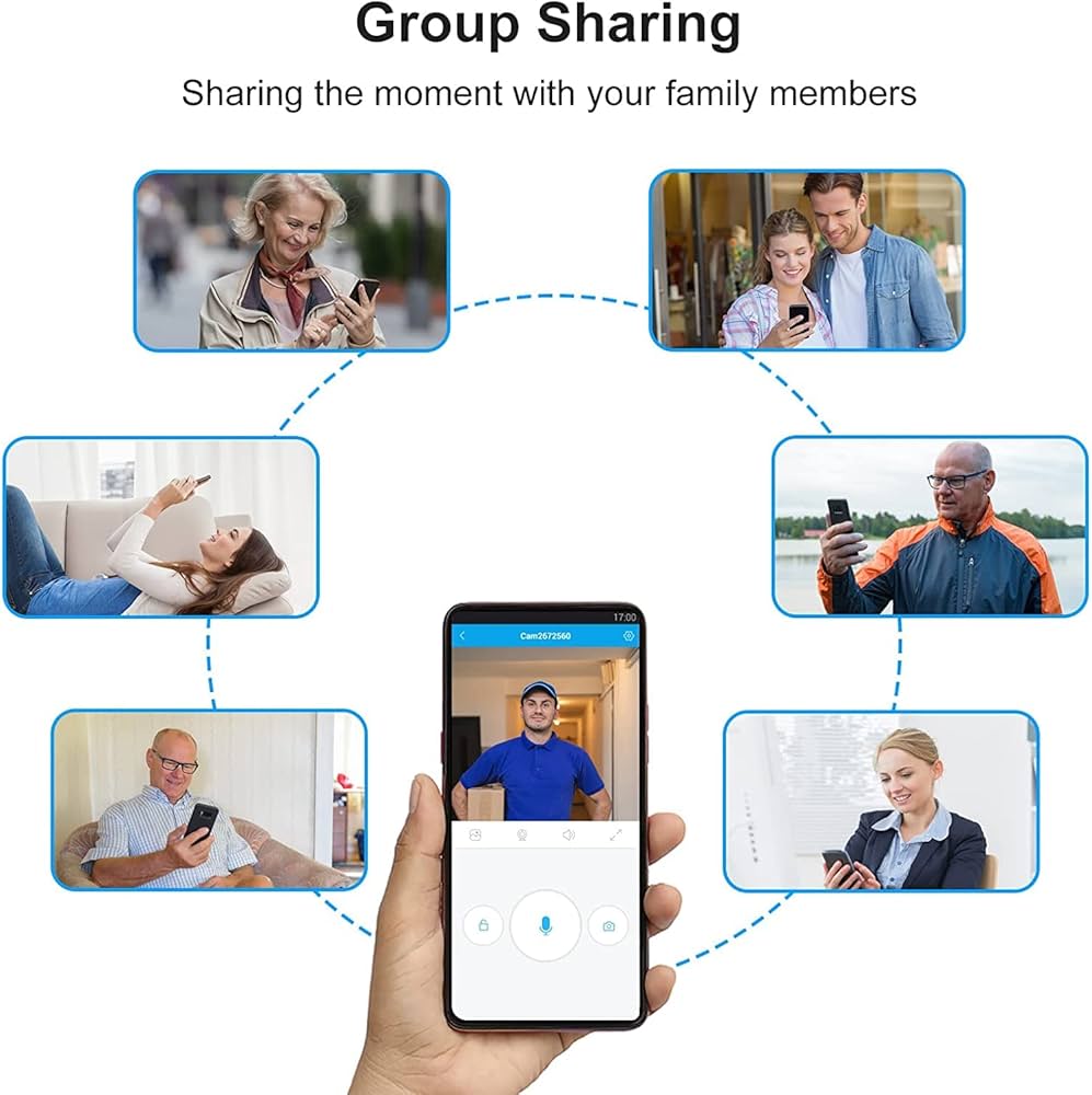 Campanello Smart WiFi con Telecamera e Audio per Sicurezza Domestica e Monitoraggio Remoto