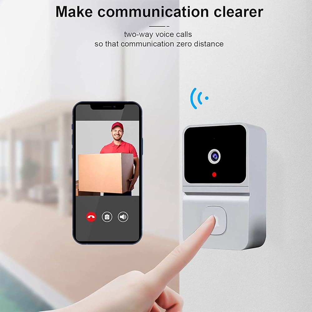 Campanello Smart WiFi con Telecamera e Audio per Sicurezza Domestica e Monitoraggio Remoto