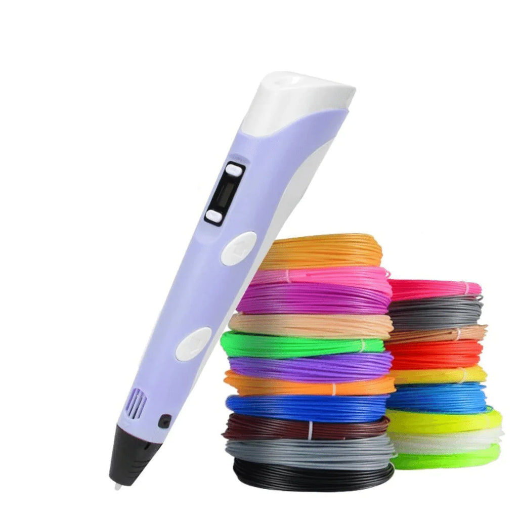 Penna 3D Professionale con Display LCD e Filamenti Colorati – Disegno 3D Creativo per Bambini e Adulti