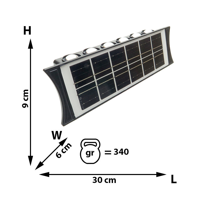 Lampada Solare LED da Parete con Sensore – Luce Esterna Waterproof ad Energia Solare