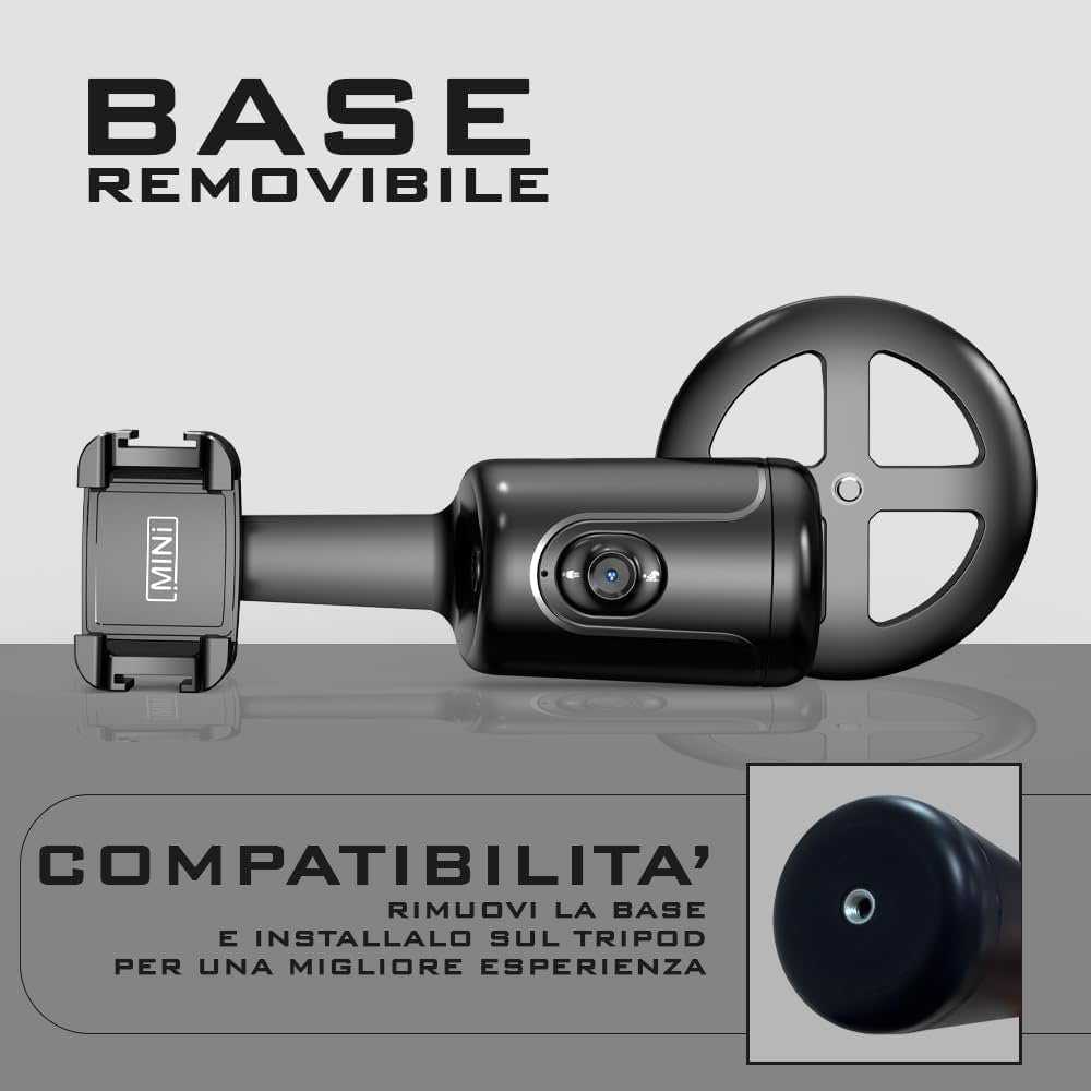 Supporto Smartphone Auto Tracking 360° con Riconoscimento Facciale – Smart Holder per Video e Dirette