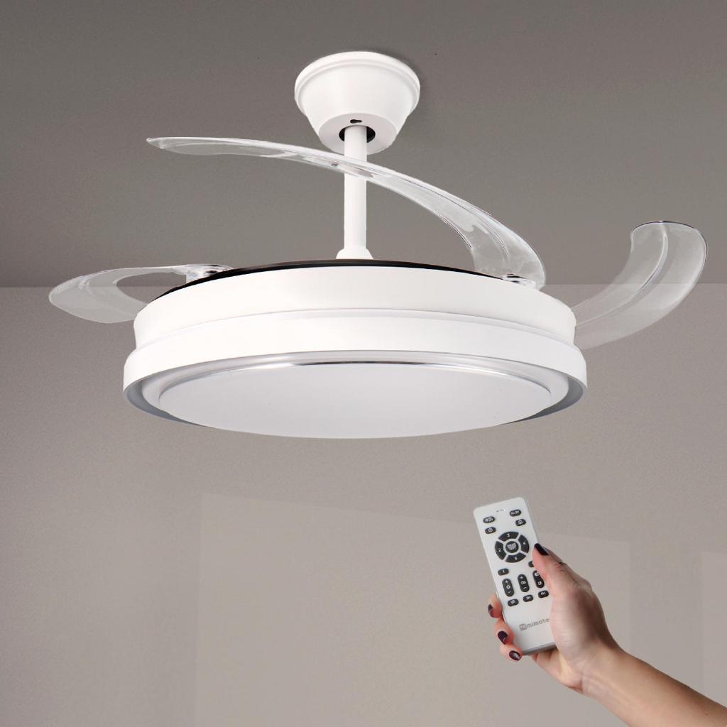 Ventilatore da soffitto Moderno con Luce Integrata Sostituzione per Decorazione Interni Elegante e Funzionale