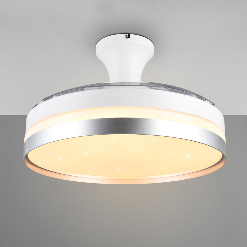 Ventilatore da soffitto Moderno con Luce Integrata Sostituzione per Decorazione Interni Elegante e Funzionale