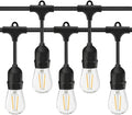 Catena Luminosa Guinguette LED da Esterno – 10 m – 10 Lampadine LED Incluse – Impermeabile IP44 – Prolungabile – Attacco E27
