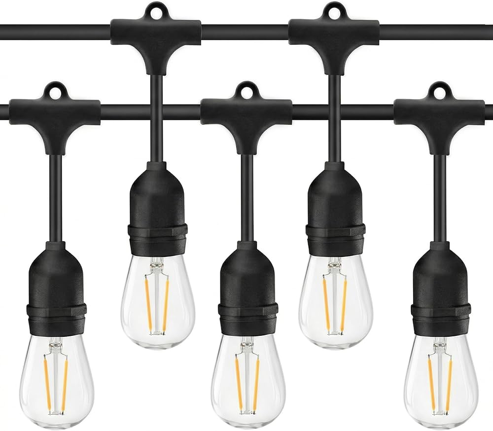 Catena Luminosa Guinguette LED da Esterno – 10 m – 10 Lampadine LED Incluse – Impermeabile IP44 – Prolungabile – Attacco E27